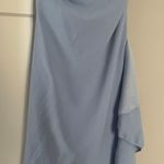 SheIn Baby Blue Strapless Dress Photo 3