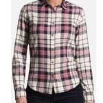 The North Face Berkeley Pink Plaid Girlfriend Button-Up Shirt Long Sleeve Size S Photo 0