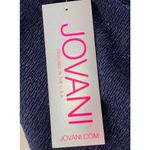 Jovani NWT NAVY BLUE Fitted Sleeveless Glitter Backless Short Mini Dress SZ. 4 Photo 4