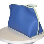 La Mer Zippered Cosmetic Makeup Beauty Blue Bag Photo 3