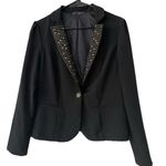Heart soul  studded black fitted blazer jacket Photo 0