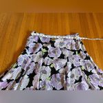 Karen Kane Y2K Purple Floral Rayon Full Skirt, Size 14 Photo 2