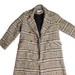 Free People Adore You Plaid Women's Long Coat Size: S Photo 2
