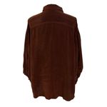 Tianello L Button Up Shirt Brown Blousy Balloon Sleeves Western Boho Gypsy USA Size L Photo 2