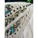Free People  Crochet‎ Beaded Tank Top Sleeveless Boho Festival Beach Size Small Photo 6