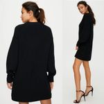 Aritzia NWOT  Wilfred Requiem Merino Wool Knit Sweater Dress Black XS Photo 2