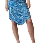Vintage Y2K Tempted Blue Paisley Handkerchief Skirt Size M Photo 0