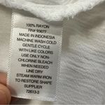 a.n.a  Women's White Cold Shoulder Crew Neck Short White Tie Sleeve Blouse Photo 9