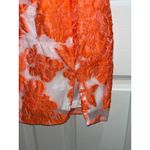 Hello Molly  Orange Puff Sleeve Mini Dress Size 2 Luxe Flattering Formal Classy Photo 6