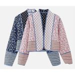 SundayUp Quilted Reversible Jacket Sz. S Pink Photo 3