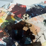 Marie Oliver  Silk Faux Wrap Long Sleeved Blouse in Fall Autumn Colors size Small Photo 3