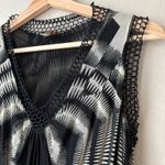 Jean Paul Gaultier Soleil 90s Gown Black Geo Optical Illusion Maxi Dress Size M Size M Photo 4