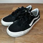 Vans  Black Suede Unisex Low-Top Sneakers, Size 7.5 Photo 2