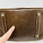 Dooney & Bourke Vintage Chocolate Brown Dome Zipper Closure Satchel Size Small Photo 6