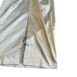 BHLDN Anthropologie Strapless Green Satin Dress Ruched Knee Length Size Med NWT Photo 9