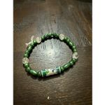 Women's Green Beaded Handmade Native American‎ Art Bracelet Boho Western Navajo Photo 2