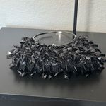 Vintage Black Bead and Sequin Evening Clutch Bag Photo 3