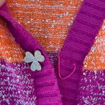 Olivia Rubin Mika rainbow stripe sequin cardigan sweater size S small Photo 8