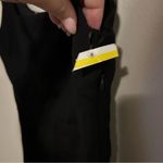 Socialite  Dress Midi Black Slit Sleeveless Tank Cocktail Formal Neutral Photo 9