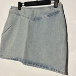 ZARA NEW  Light Wash Denim Skirt Size Large Photo 1