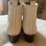 Boutique White Ankle Leather Cowboy Boots  Photo 3
