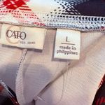 Cato Red And Blue Plaid Ponte Knit Leggings Size Large Photo 4