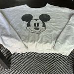 Disney medium gray Mickey Mouse crop sweatshirt in GUC. Photo 0