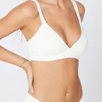 l*space L* Vera Bikini Top in White Size Medium NWT Photo 0