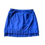 Tzu Tzu Womens Skort Skirt Athletic Golf Pickleball Samba Pleated Blue Small Photo 1