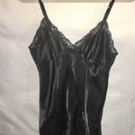 Cacique VTG black satin&lace Bodysuit M Photo 0