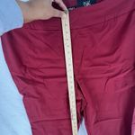 Roz & Ali  Classic Fit Pants Womens 20W Plus High Rise Ankle Red Stretch Studs Photo 12