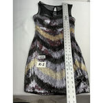 As You Wish Womans As U Wish Pullover Bodycon Dress XS Multicolor Sequins Sleeveless Photo 5