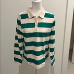 New With Tags JCrew Factory Rugby T Shirt S Sz M Green Size M Photo 1