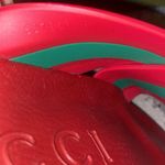 Gucci Web Slide Pink Rubber Sandal size 39 Photo 4