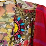 Sundance  Krya NWTs Embroidered Beaded Drawstring Cover Up Tunic size medium Photo 1