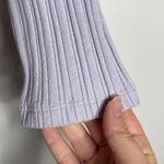 Madewell Variegated Ribbed Boxy Knit Polo Shirt in Dusty Lavender size XS Photo 3