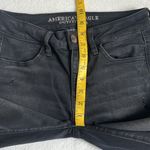American Eagle  Women’s Black Denim Distressed Jegging Size 4 SHORT Photo 6