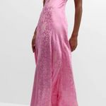 Love Shack Fancy  Jacquard Printed Elegant Pink Maxi Dress NEW Photo 2