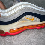 Nike Air Max 97 Platinum Pink Navy Orange Women’s Size 7.0- 921733-015 Photo 7