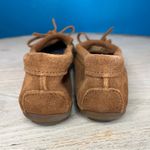 Minnetonka  Kilty Suede Moccasins Arizona Print Tan Brown Women’s 5 Photo 2