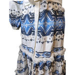 Alexis NWOT  Wylla Embroidered Linen Blend Maxi Dress XS Blue White Photo 10