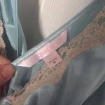 Victoria's Secret  Light Blue Satin Chemise with Lace medium Photo 1