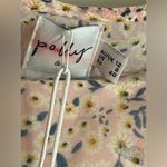 Princess Polly NWT  Crop Top Blouse Pink Floral Print Where Love Blossoms Size 8 Photo 1