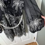 Elliatt  Nyx Embroidered Scene Long Sleeve Organza Minidress S Photo 3