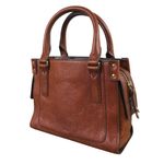 Fossil  Claire Cow Leather Mini Satchel Bag Brown Classic Office Preppy Timeless Photo 2