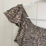 Japna NWOT | ‎ women’s leopard print off shoulder blouse — small Photo 4