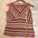J.Crew striped V neck knit top Photo 6