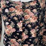 Pins‎ and needles medium button up floral crop top Black Photo 1