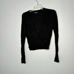 Michael Lauren  black wrap top size XS Photo 2