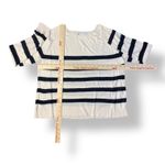 ZARA  Black and White Striped Lightweight Sweater Size M‎ Classic Preppy Casual Photo 3